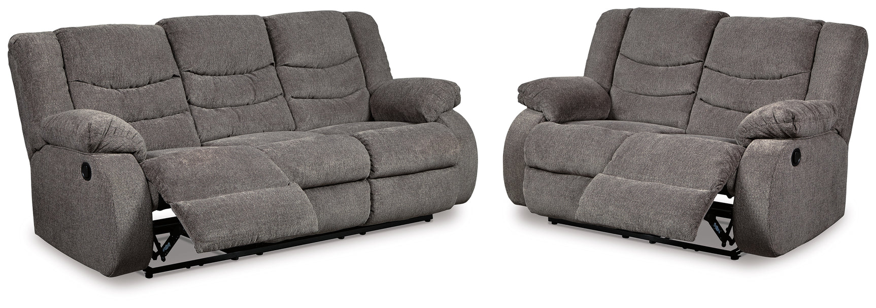Reclining sofa in extended position