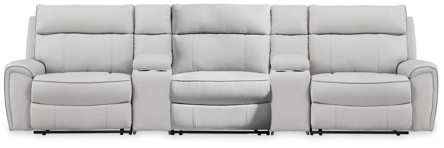 Close-up of power reclining mechanism and USB port