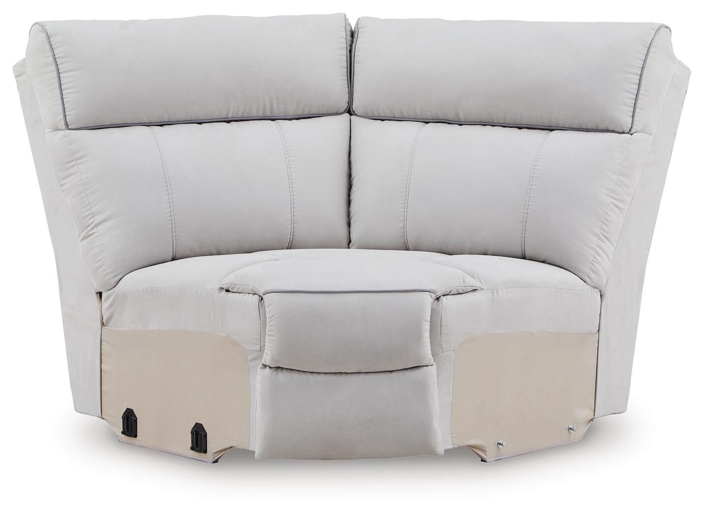 Social Pointe Pearl/Ash Chenille 7-Piece Reclining Sectional with Storage Consoles - image 12