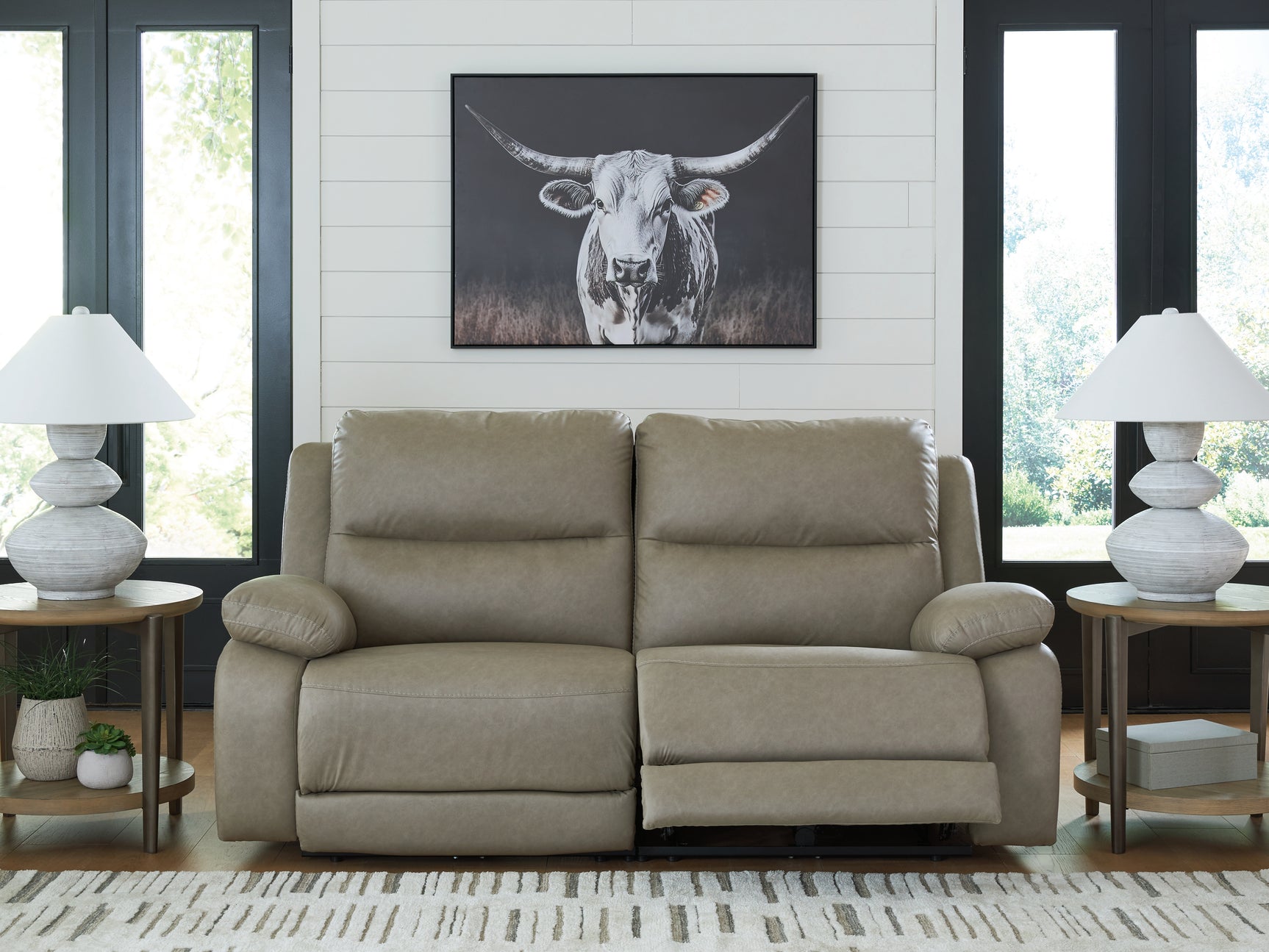 Narwhal Place reclining loveseat with headrest adjustment