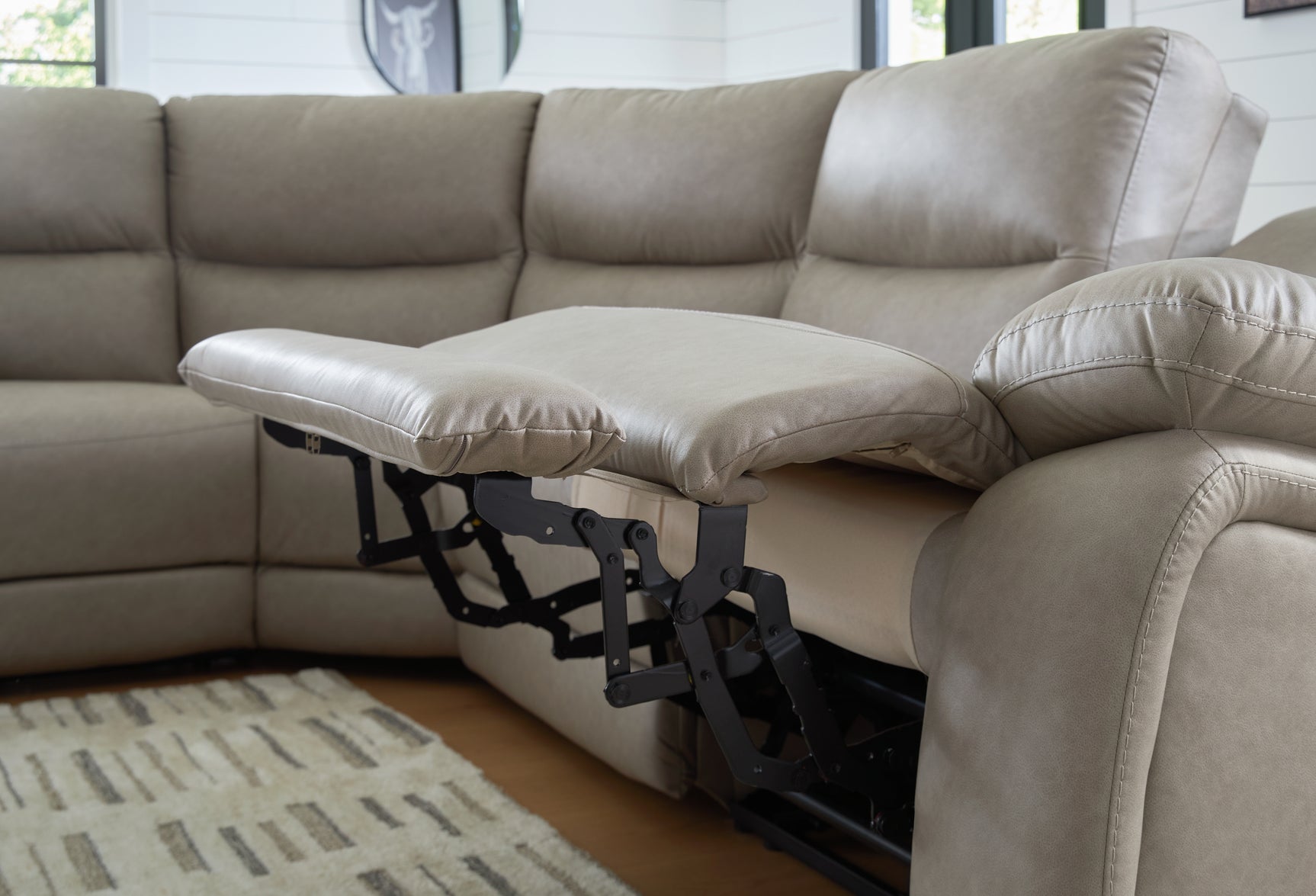 USB charging port on sectional arm