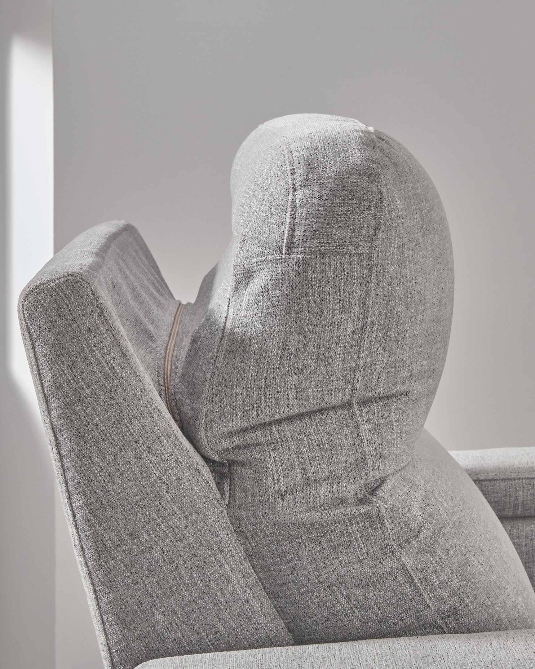 Pineland Pewter Recliner back view