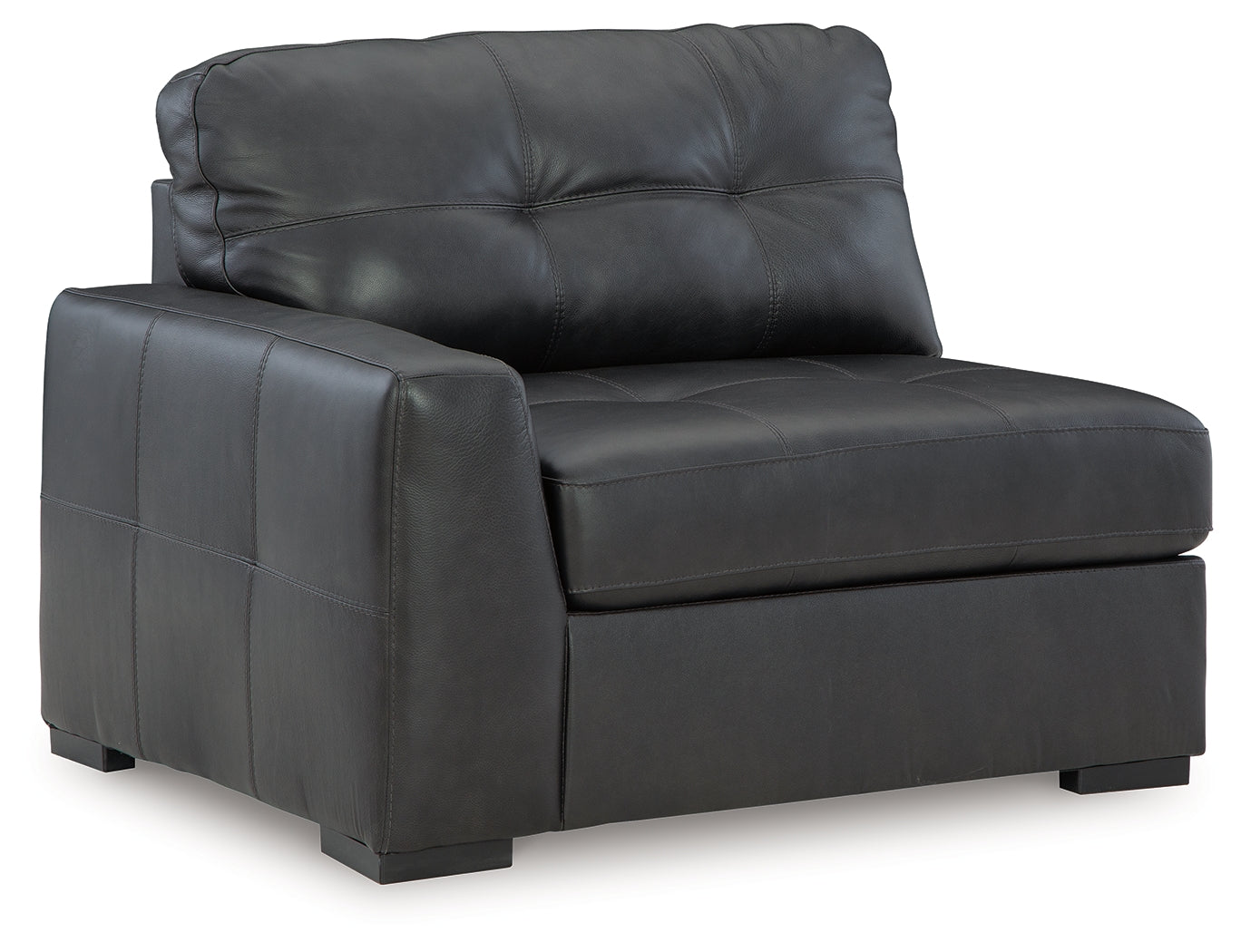 Living room view of Brindley Fog Pier sectional set