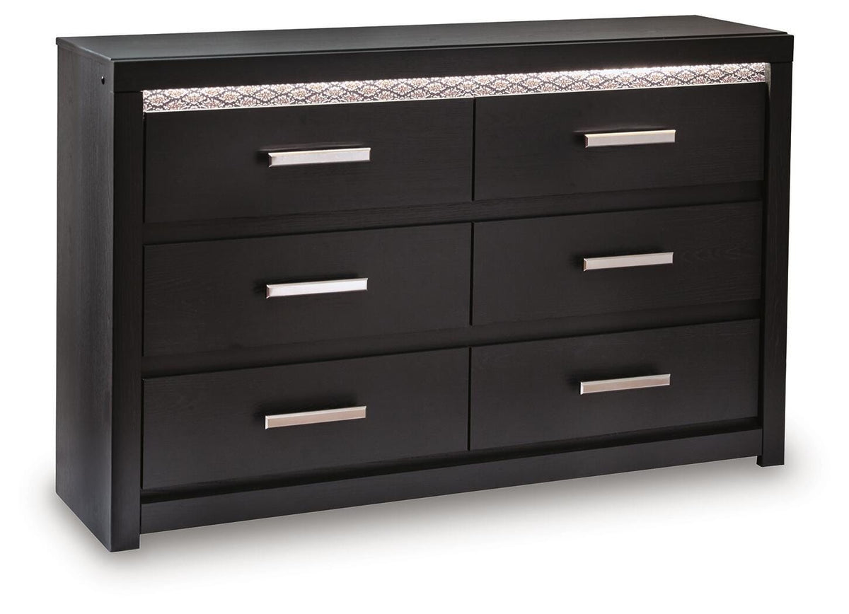 Brizmore Black Dresser — angled view