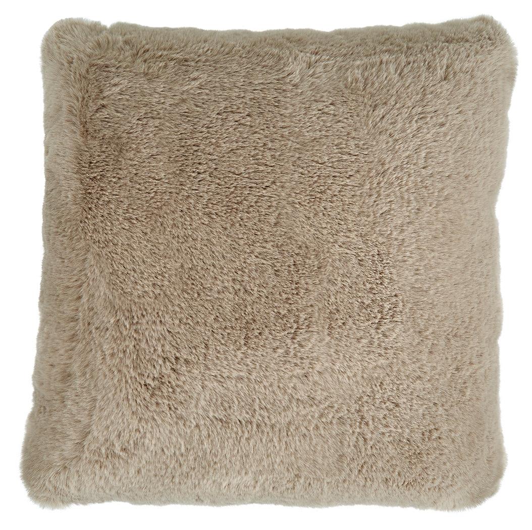 Gariland taupe pillow side view