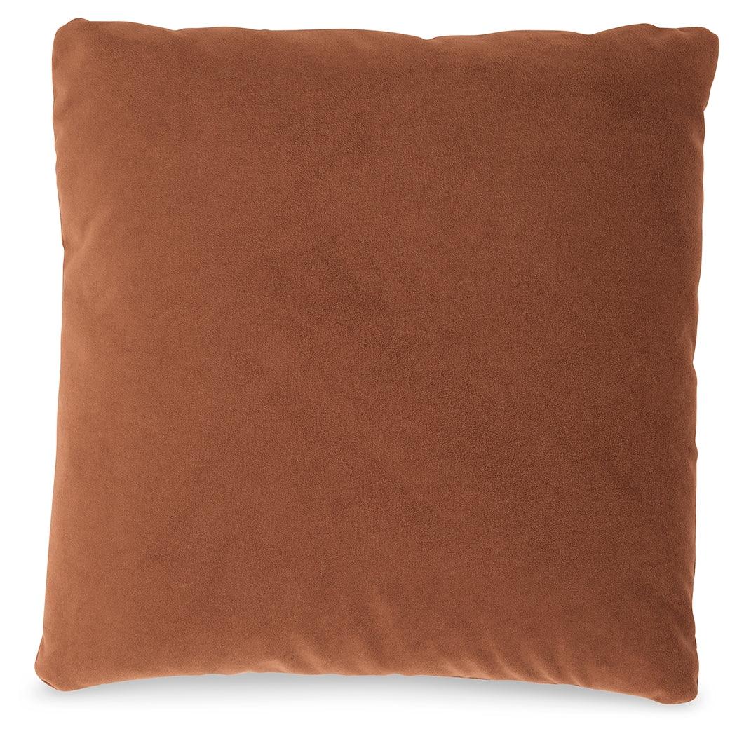 Caygan Spice Square Pillow back detail