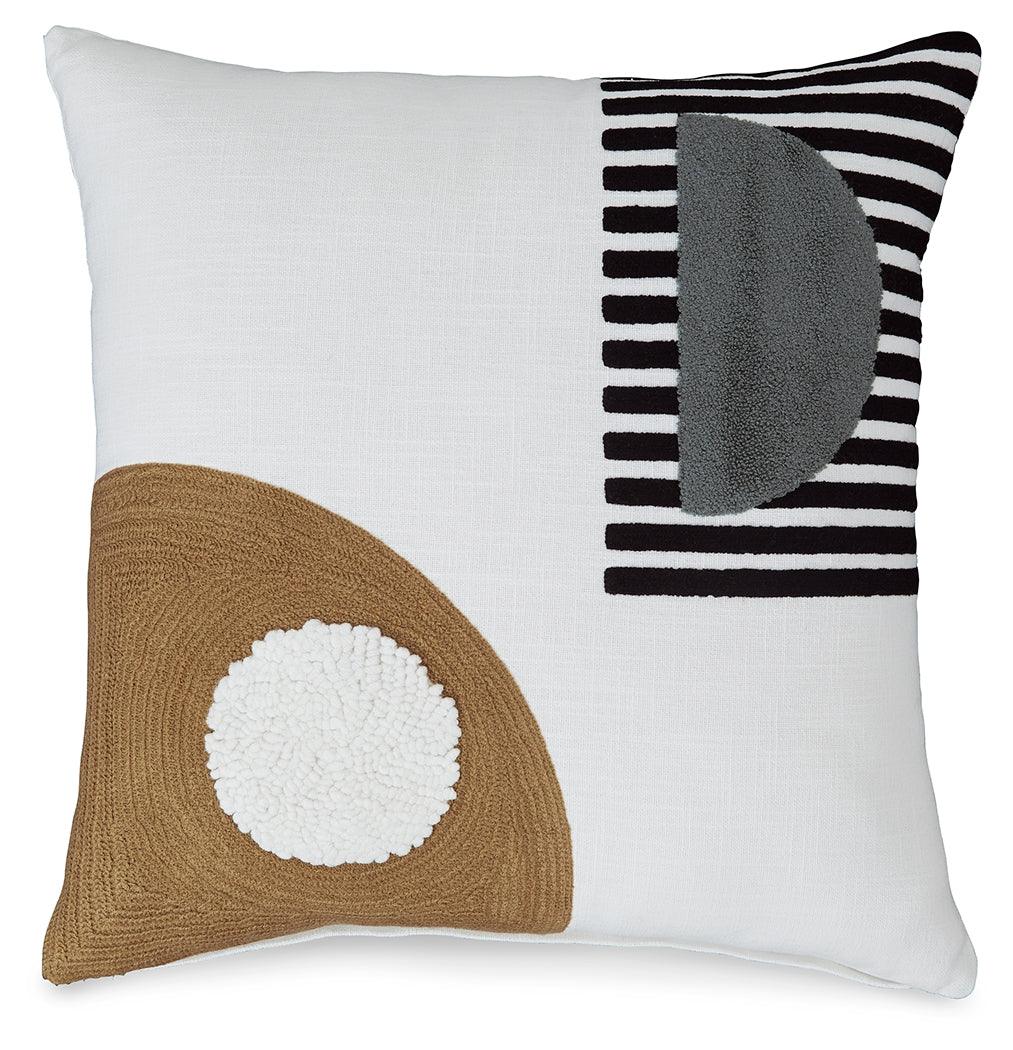 Longsum Pillow embroidered abstract design front side