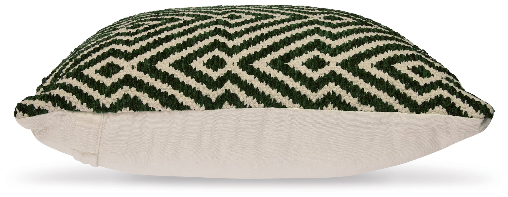 Back view of Digover pillow showing fabric texture