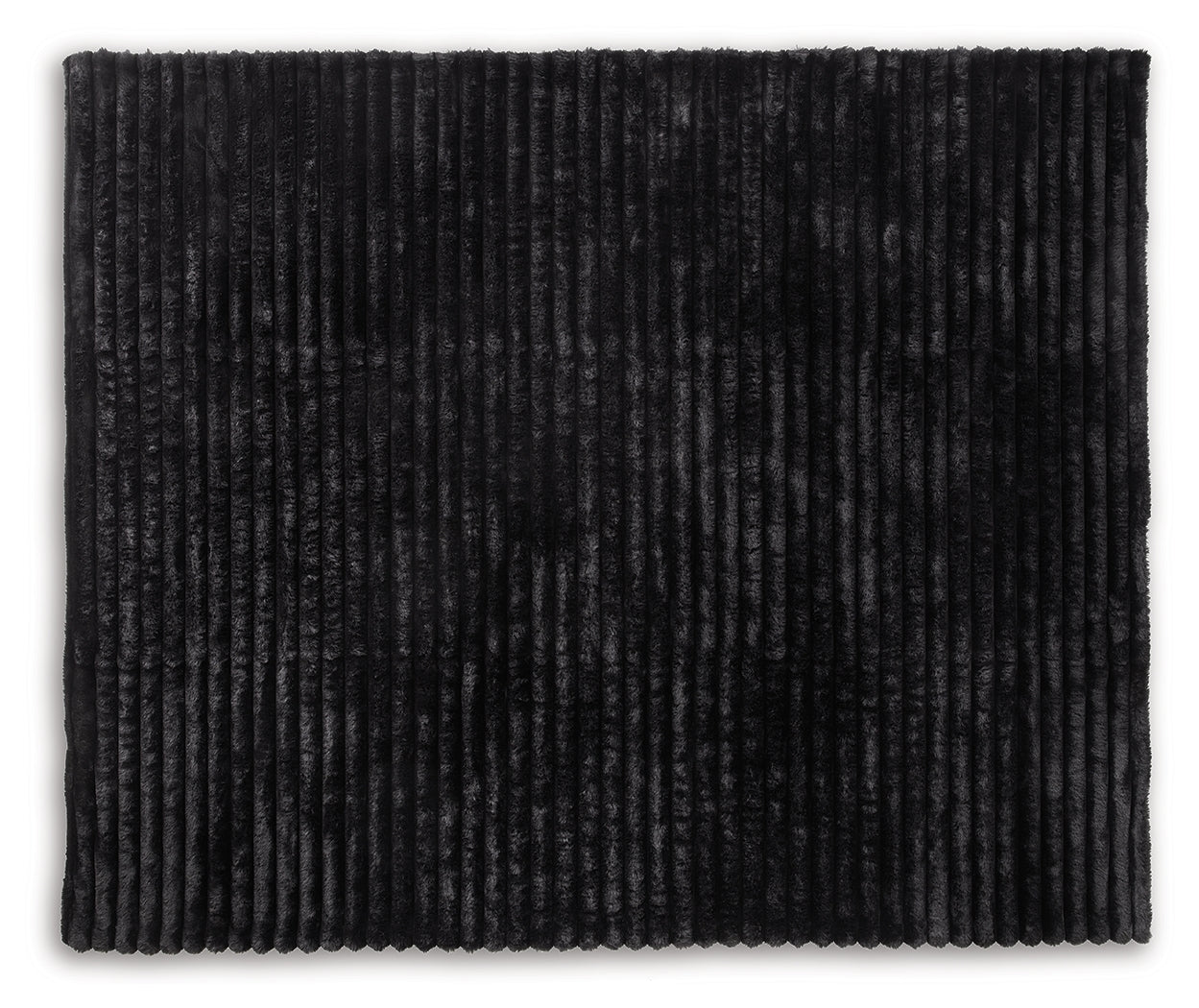 Alsonwell Black Throw folded, side view
