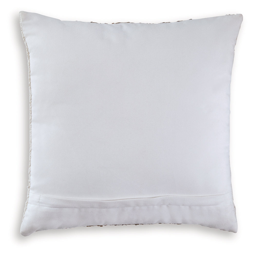 Close-up of handwoven fabric texture on Brettwood pillow