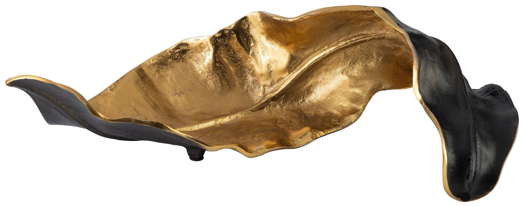 Melinda Sculpture close-up detail showing black and gold finish