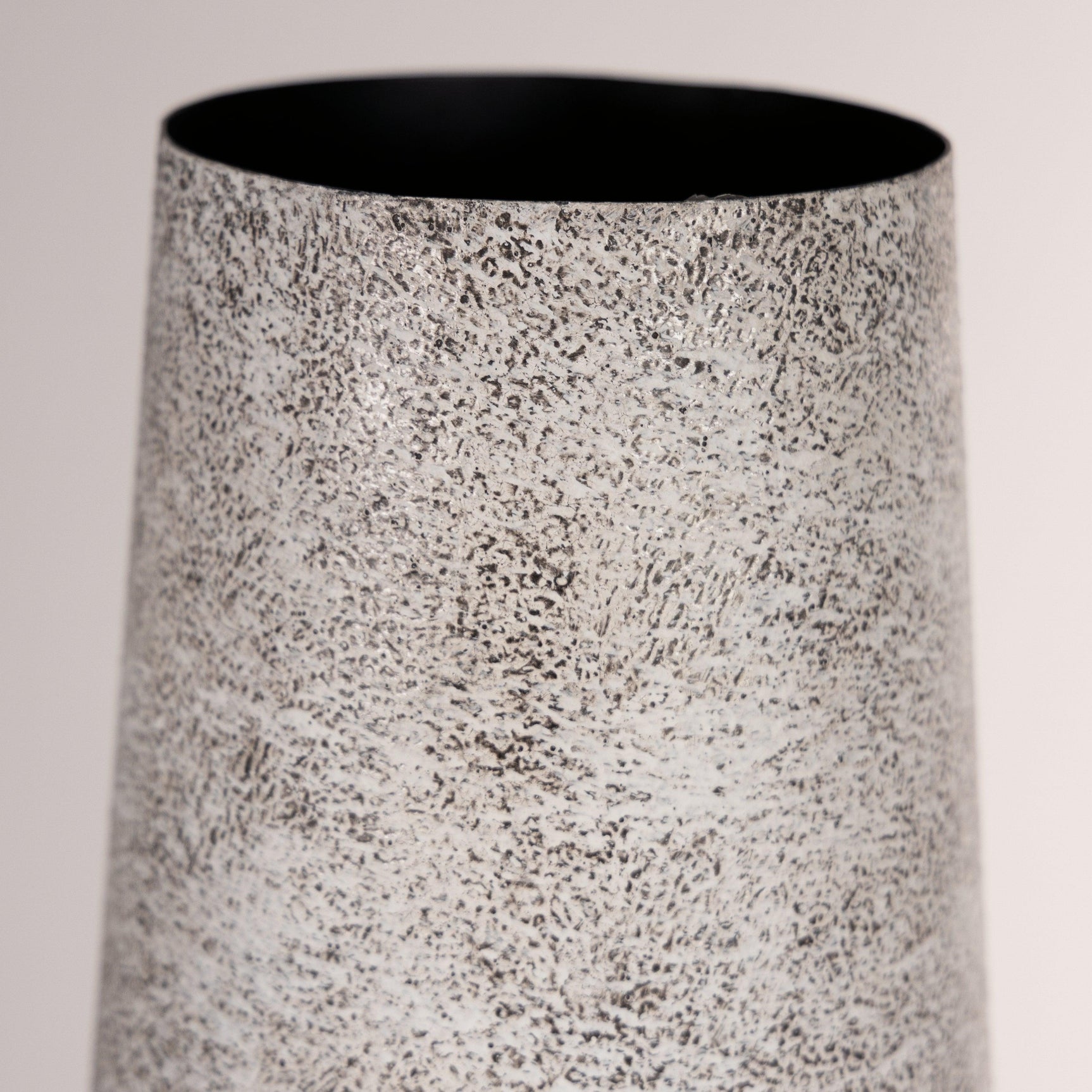 Textured pattern on Fynn Antique White Vase