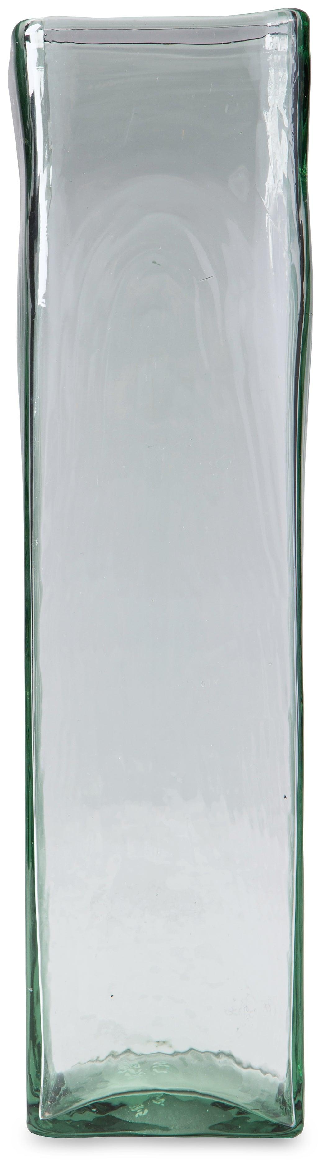Taylow large deep green glossy porcelain vase head on