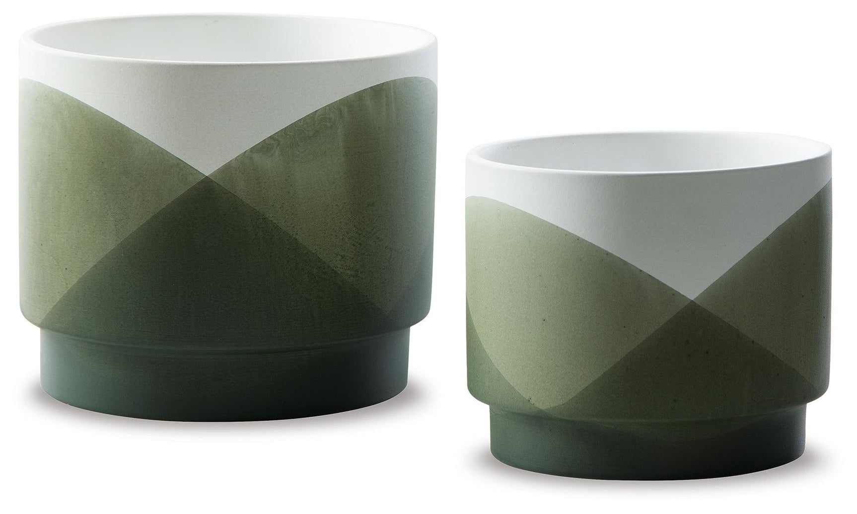 Ardenridge ceramic planter set of 2 - side angle