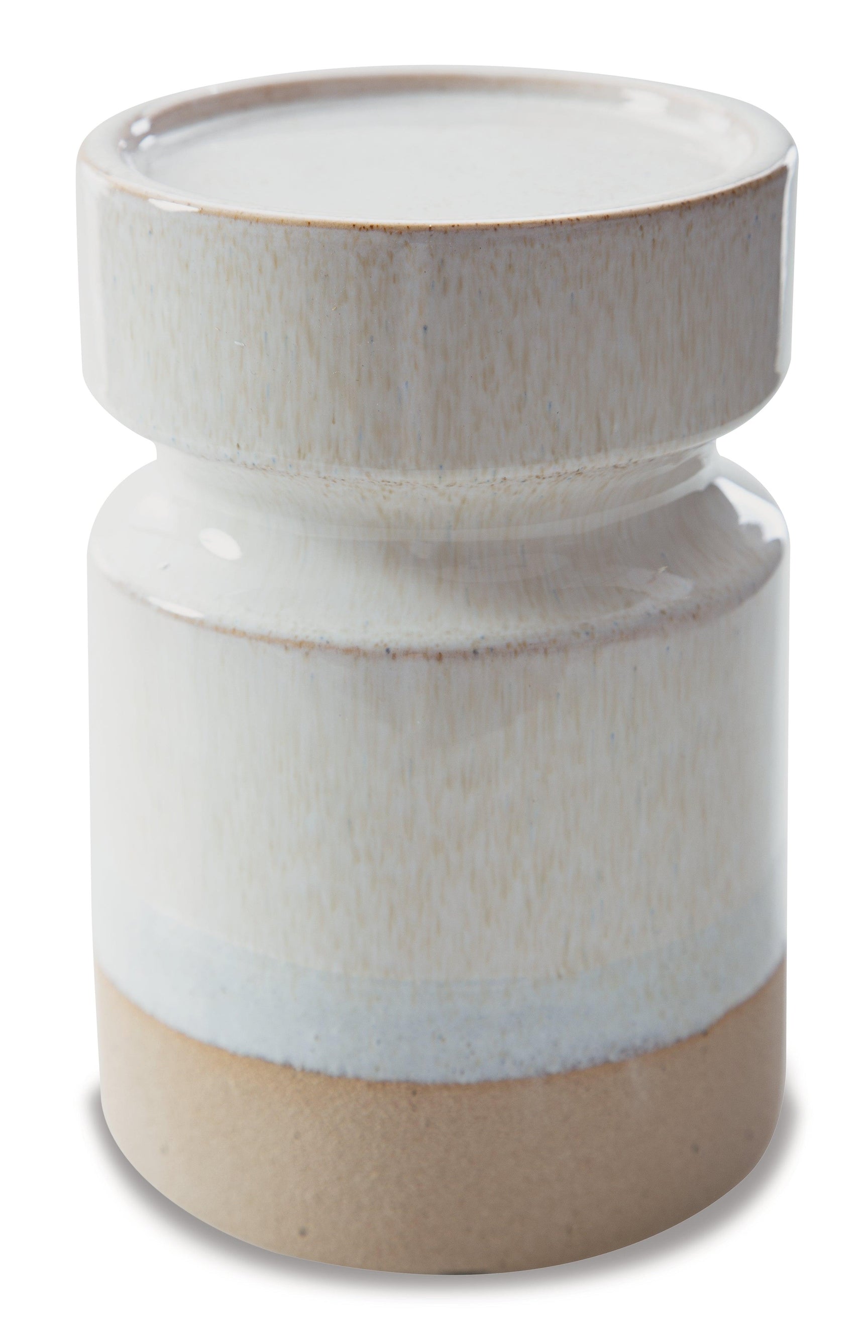 Hurston Ivory/brown Candle Holder (Set Of 3) - Ella Furniture