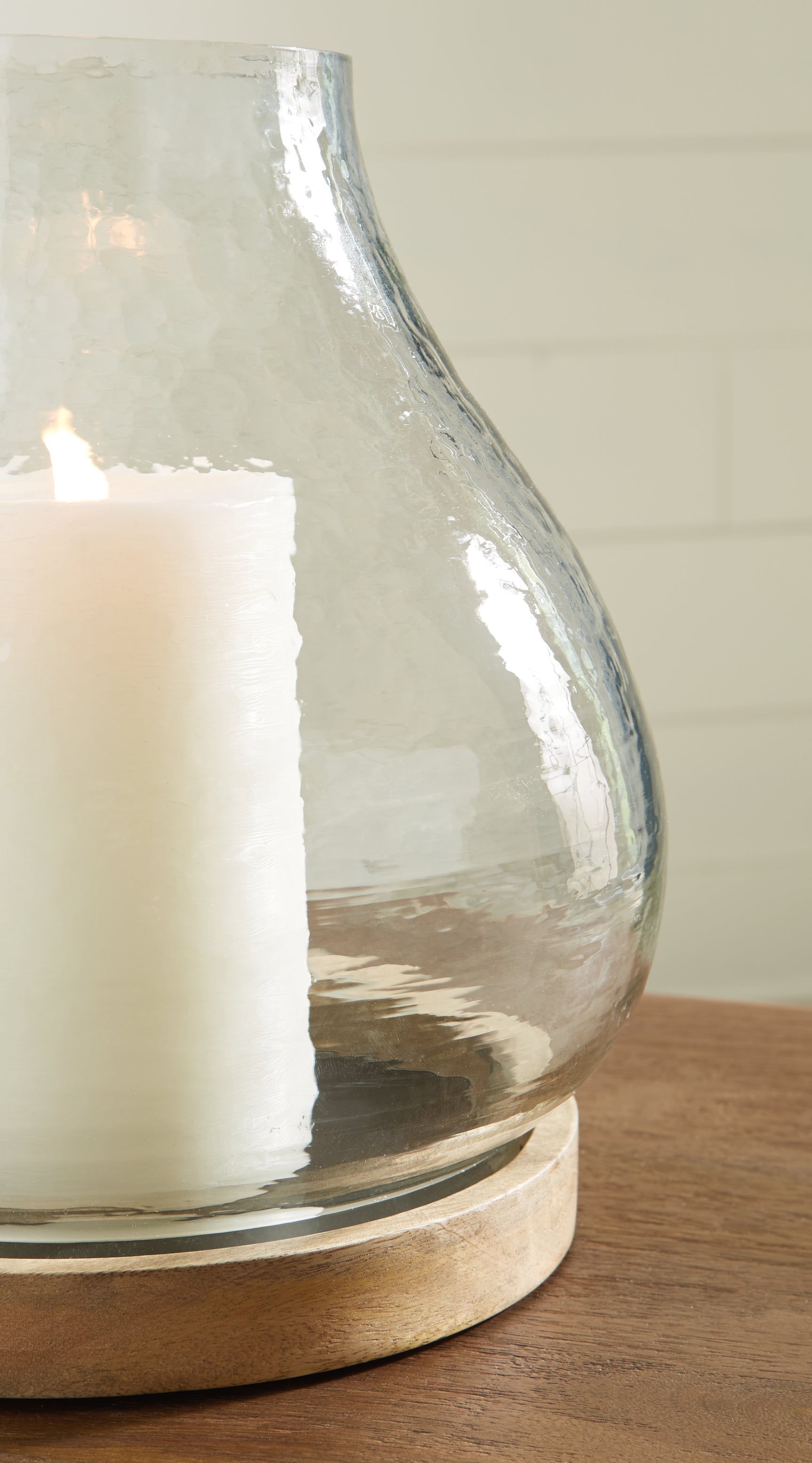 Adalisen Clear Brown Candle Holder