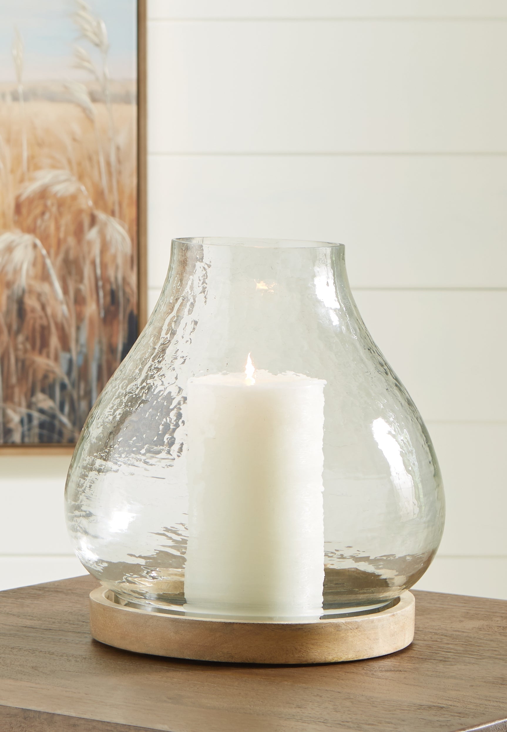 Adalisen Clear Brown Candle Holder