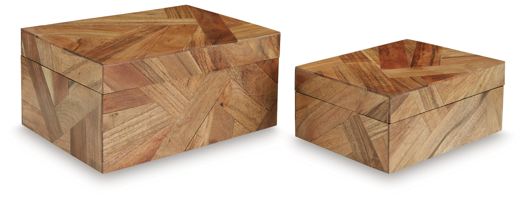Antford box large closed, natural finish wood