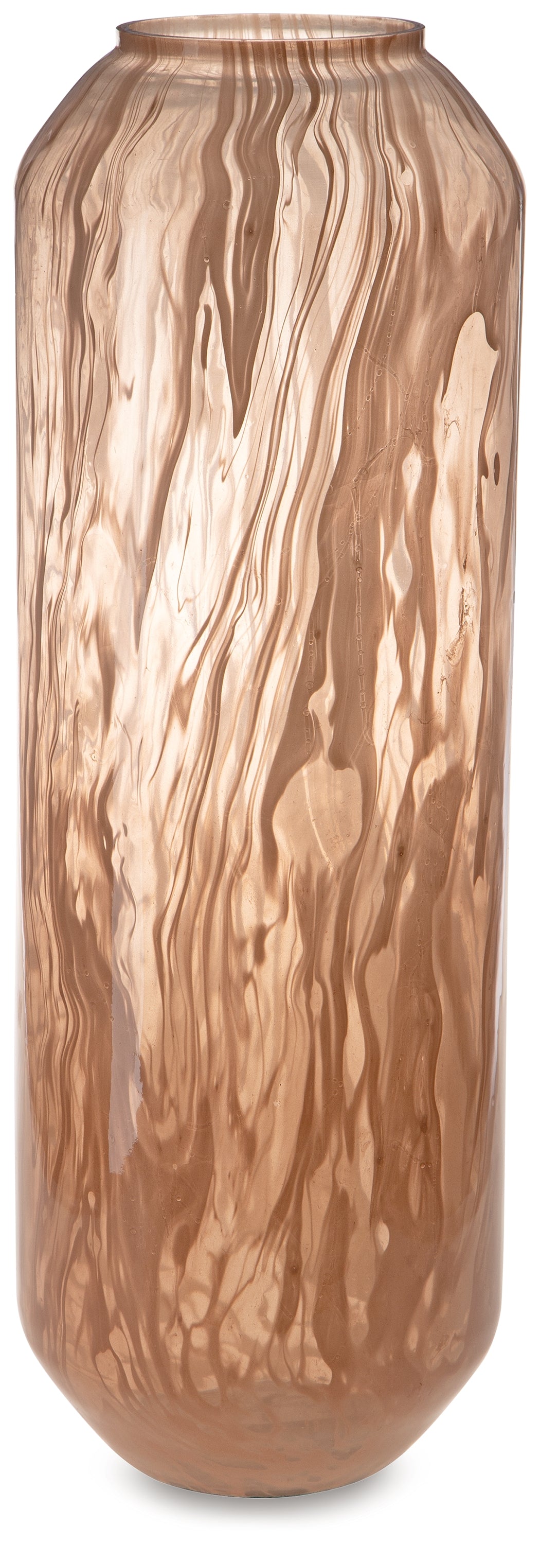 Dushby vase angled side view showing textured finish
