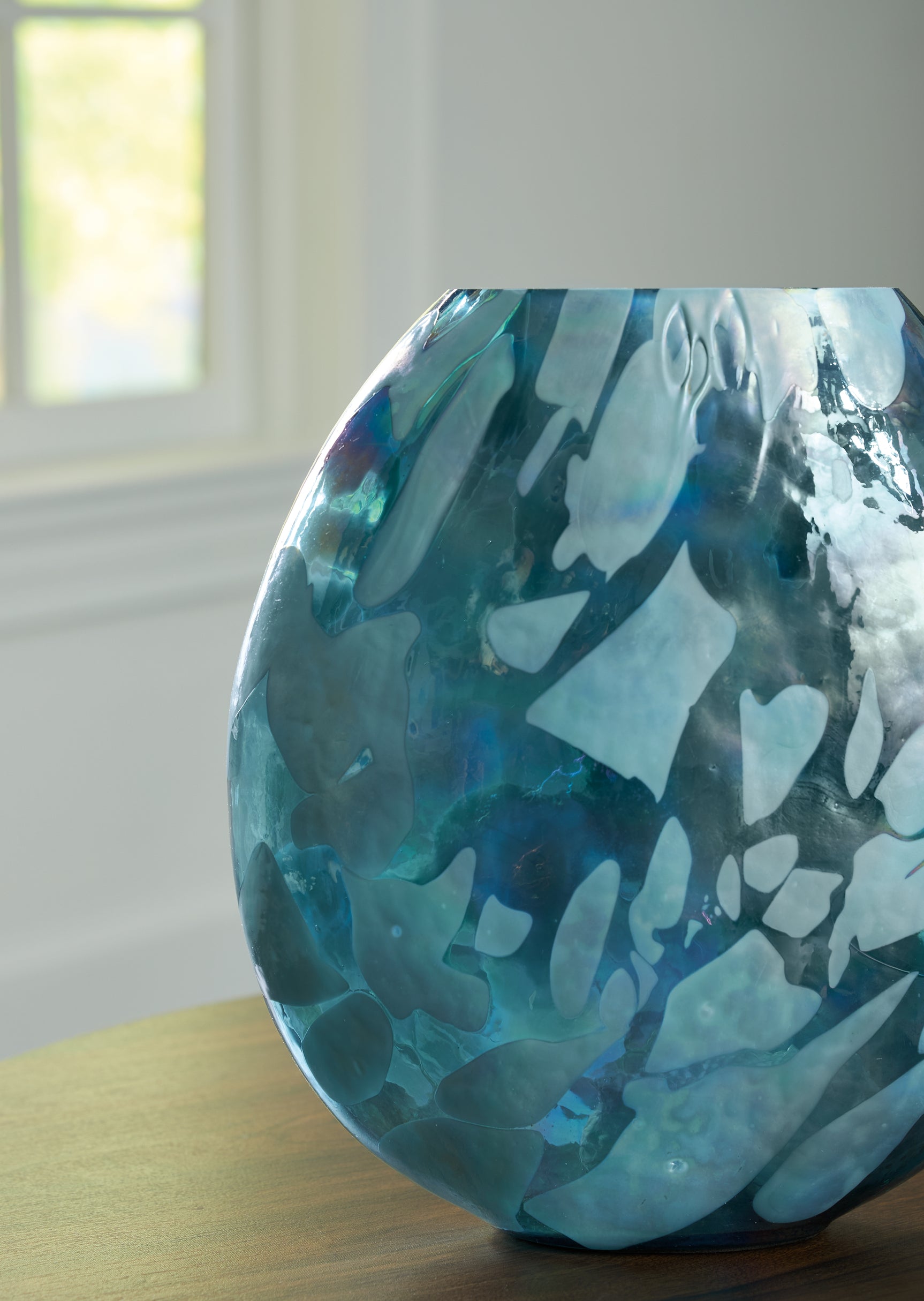 Detail of textured pattern on Cartshaw glass vase