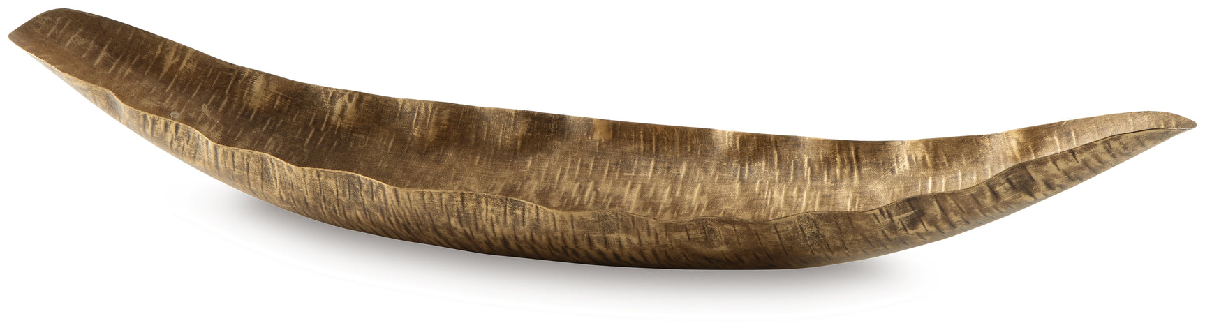 Wystenburg tray side angle showing hammered metal texture