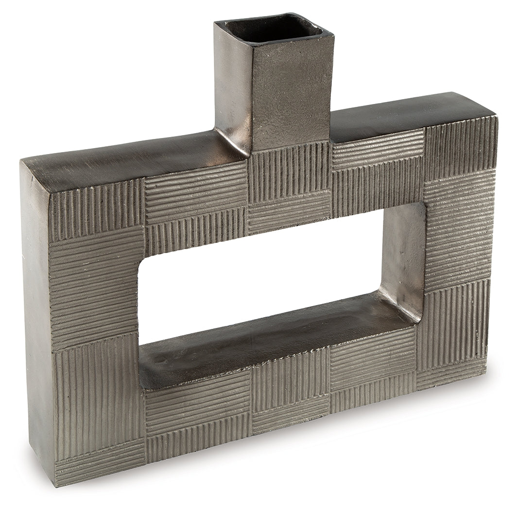 Wrengrove vase angled on mantle with soft lighting