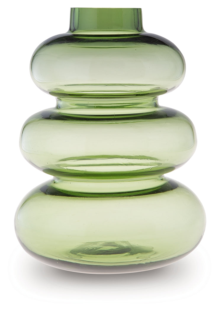 Renethorne Green Vase side angle