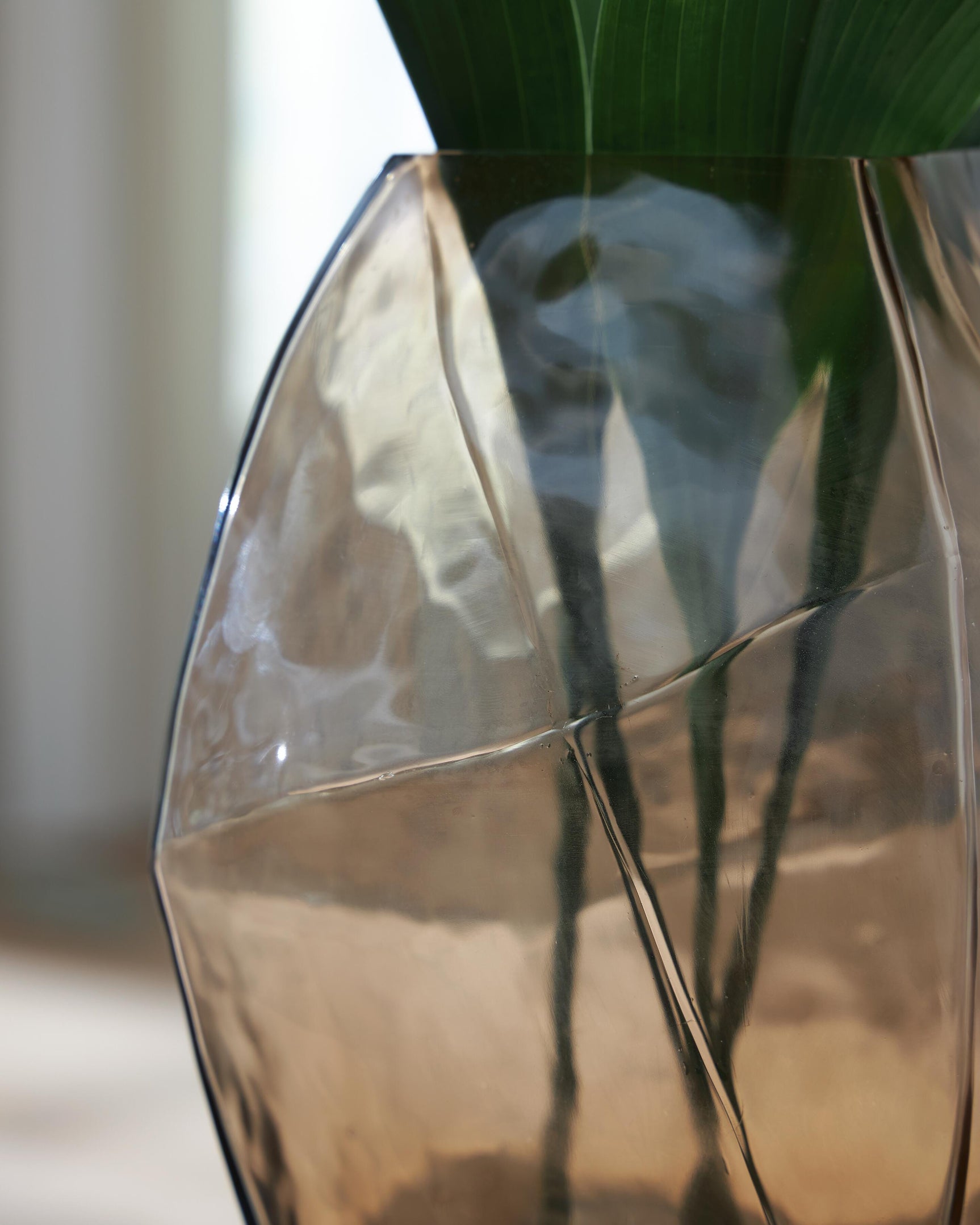 Close-up of blown glass texture on Ewart Vase