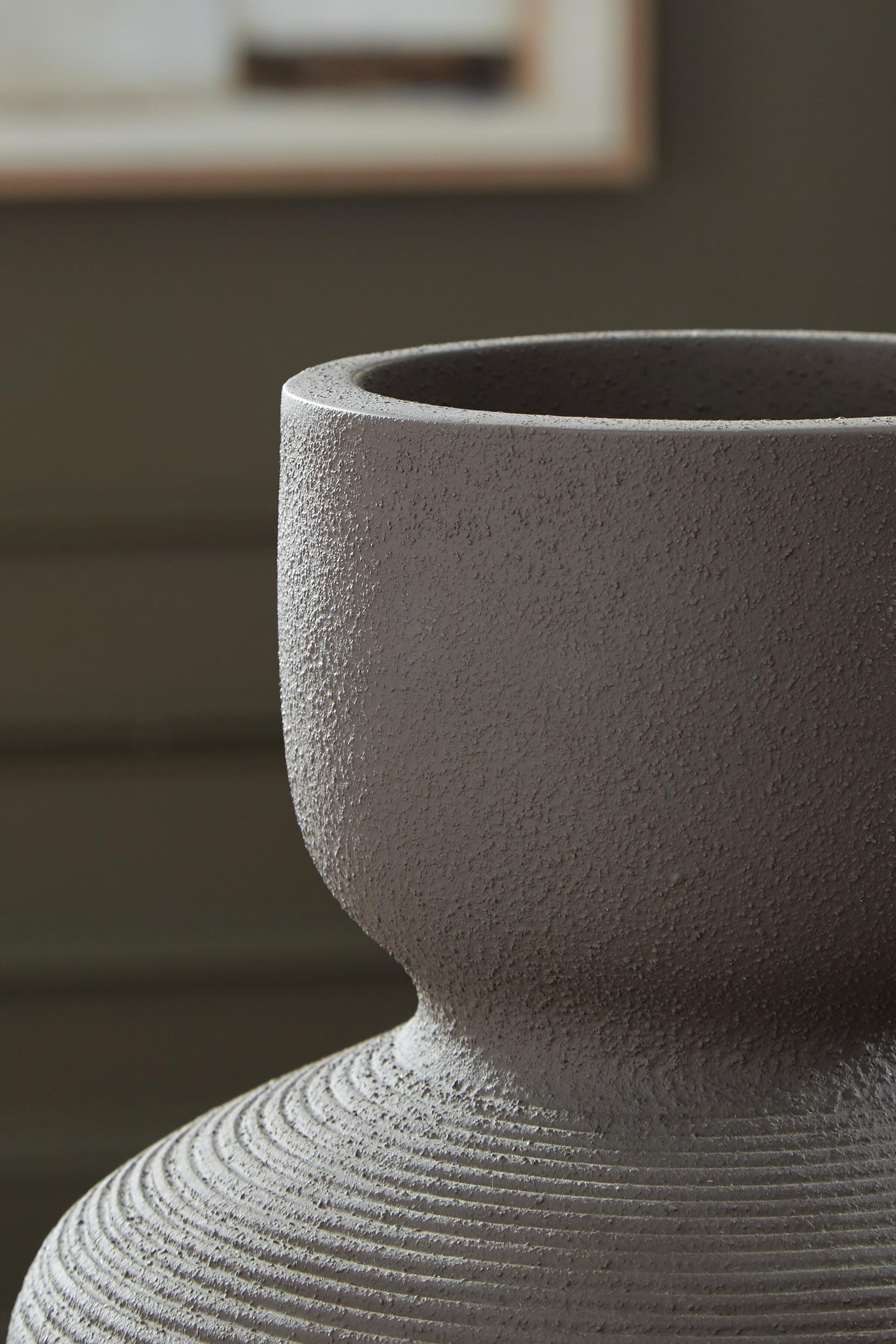 Close-up detail of Dalsen Vase texture and finish