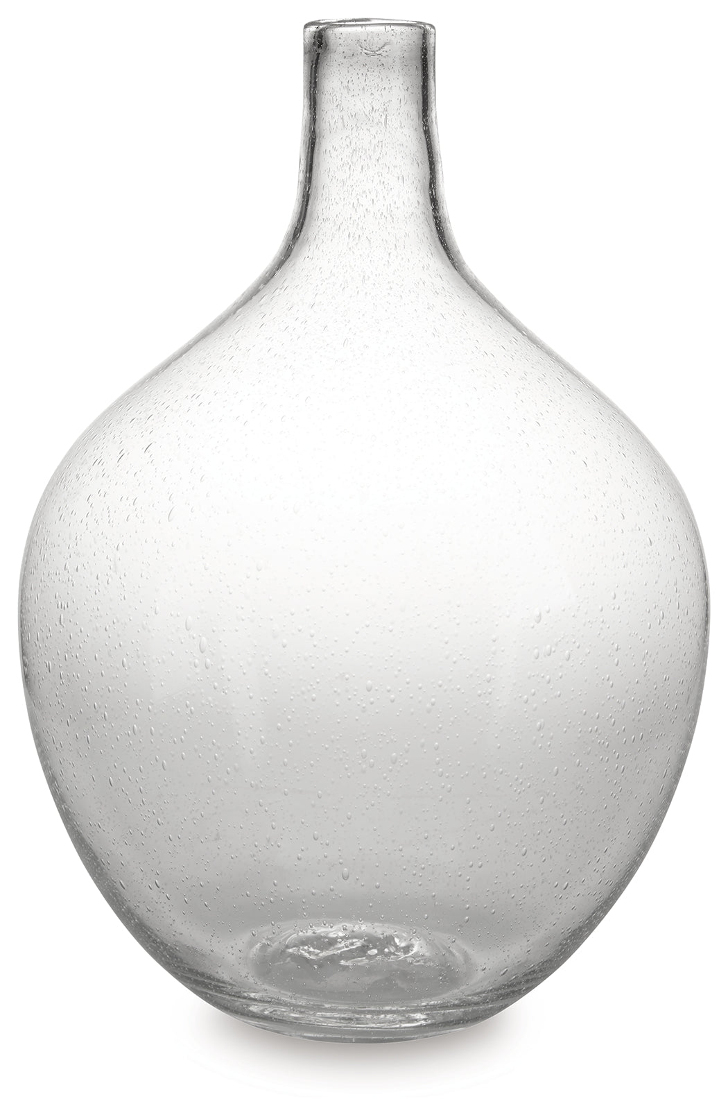 Kurthorne glass vase side angle showing texture