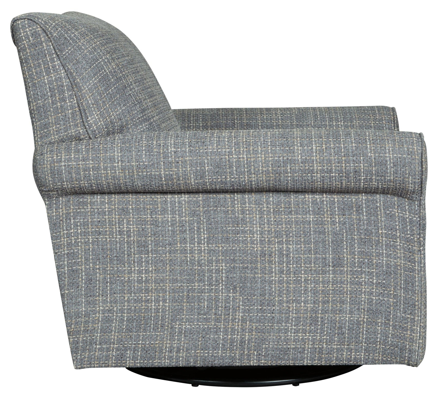 Renley Ash Swivel Glider Accent Chair side swivel view