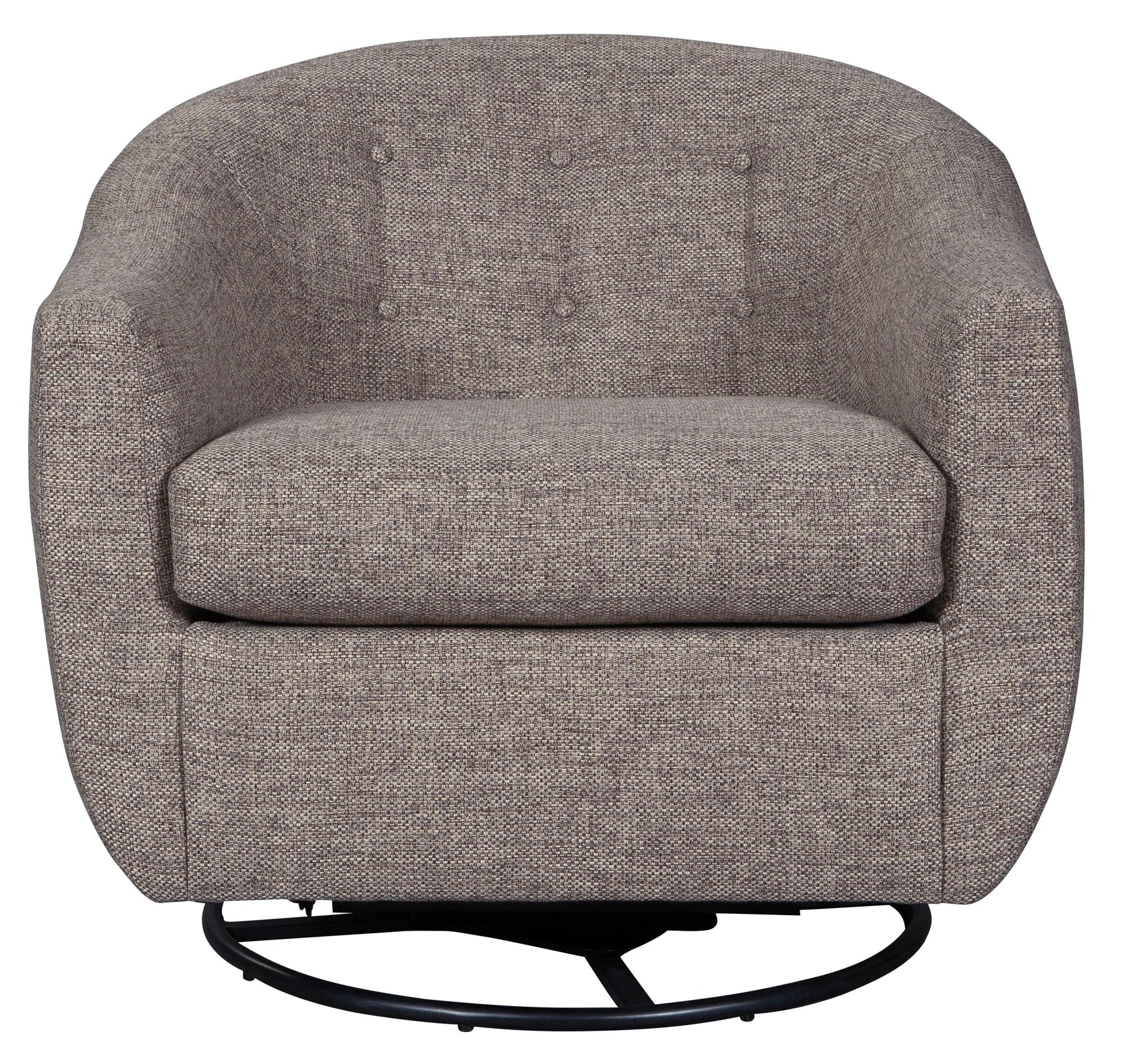 Upshur Taupe Accent Chair head-on view