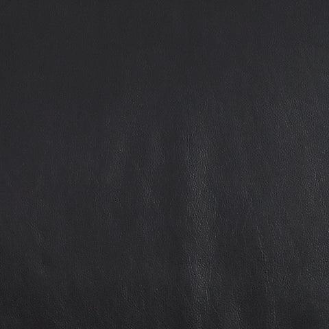 Puckman Black Leather Accent Chair black leather swatch