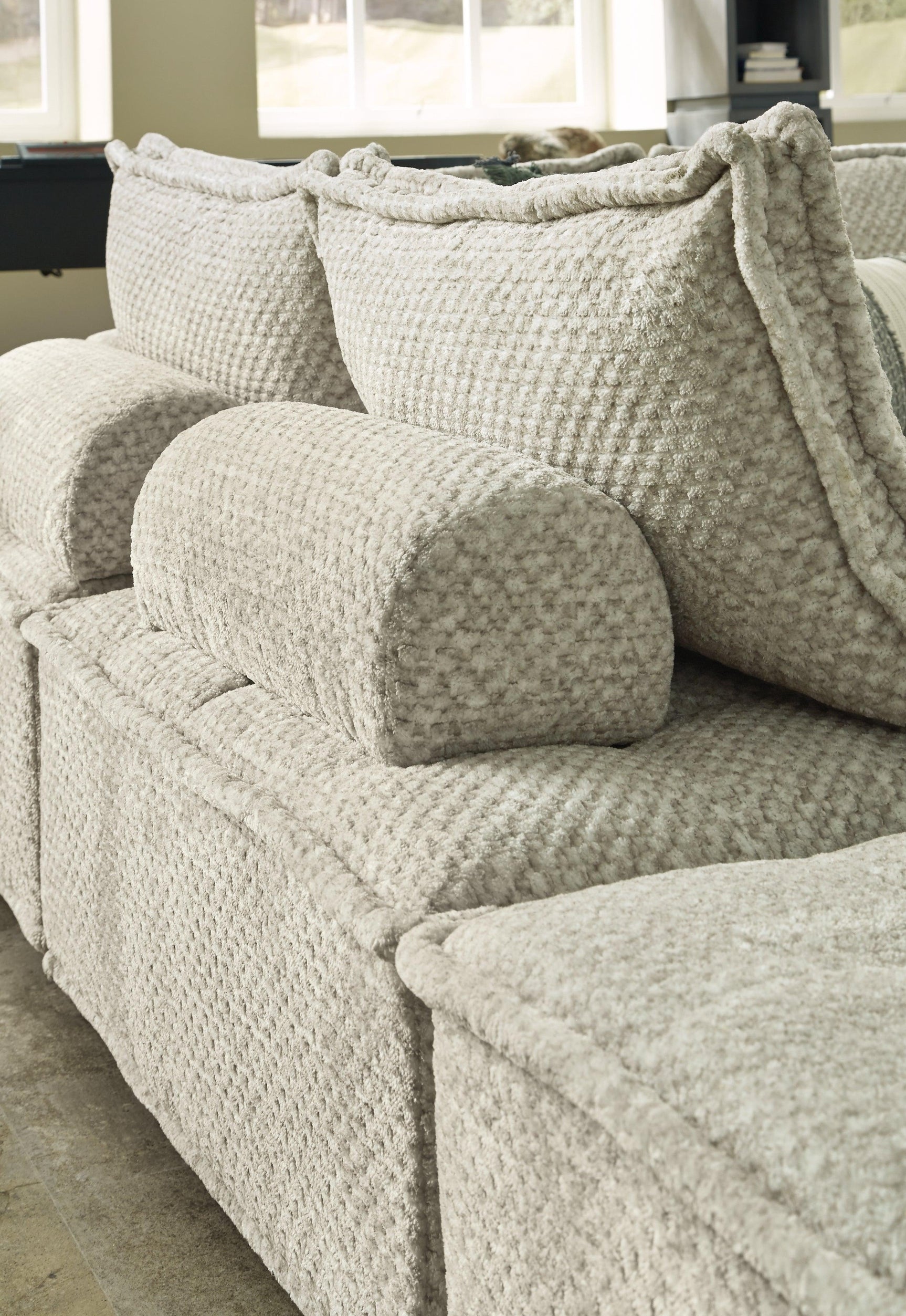 Bales Taupe Accent Chair - Ella Furniture