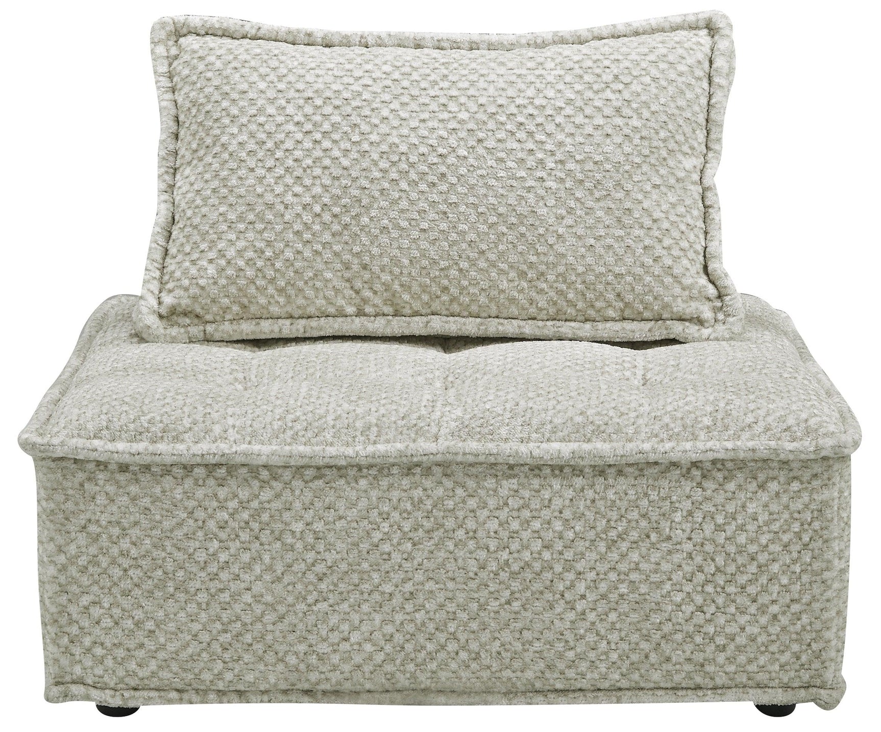 Front side view of Bales Taupe 8-Piece Modular Seating