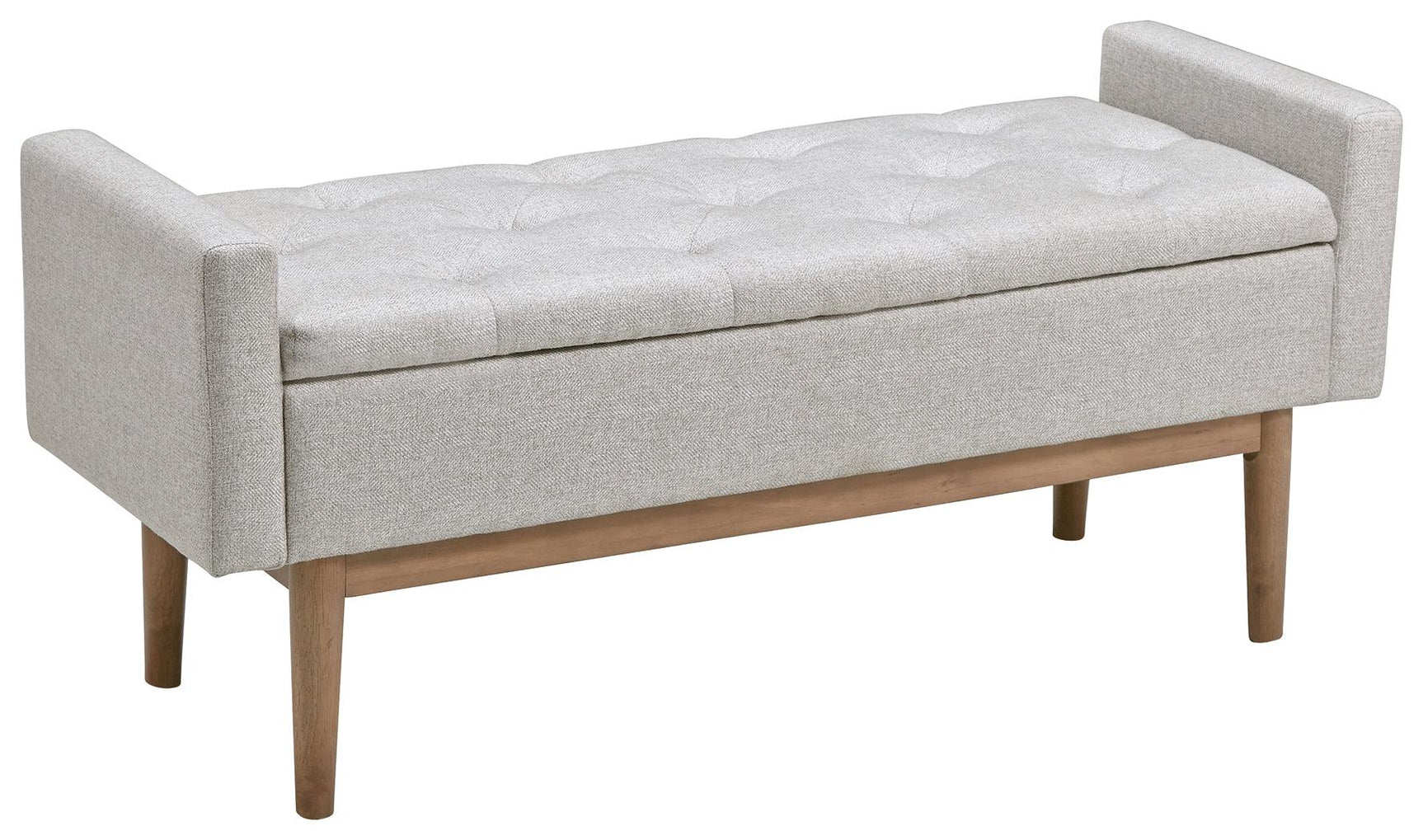 Briarson Storage Bench closed top side view