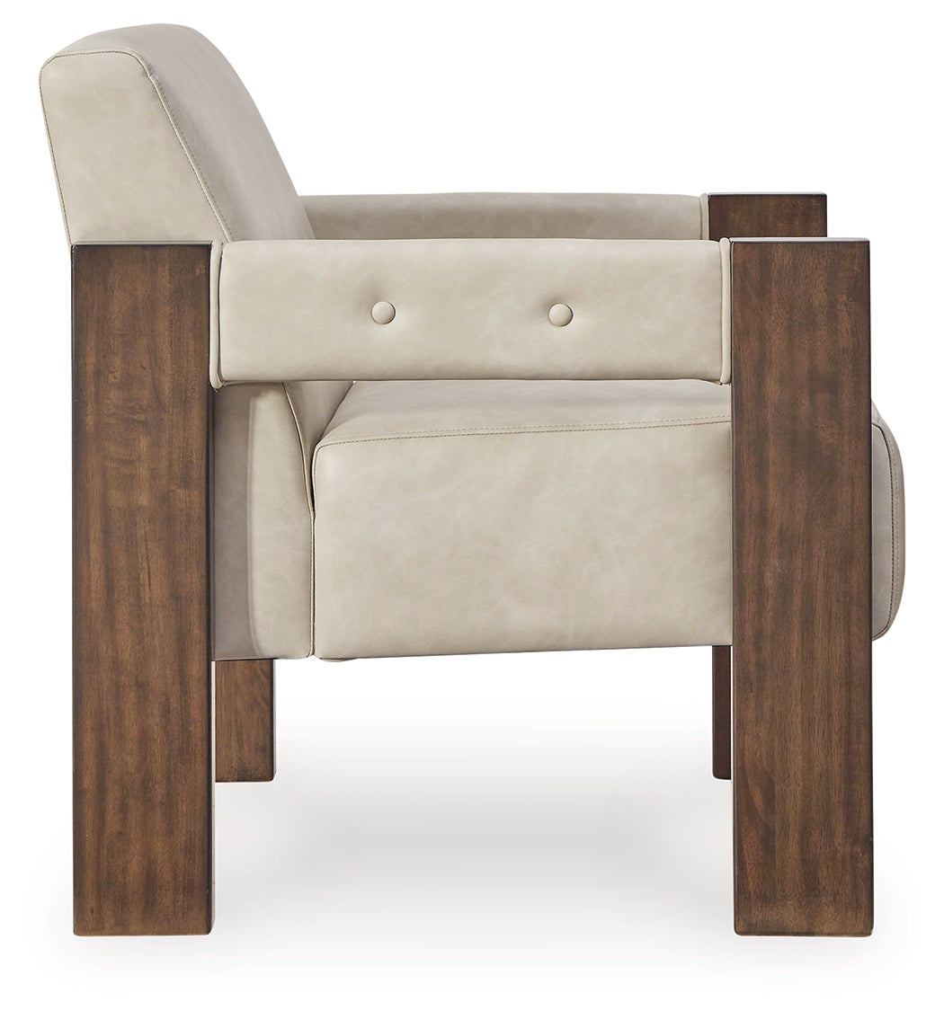 Adlanlock Bone Accent Chair back view