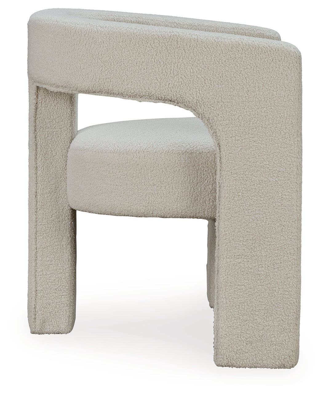 Landick Ivory Accent Chair back view