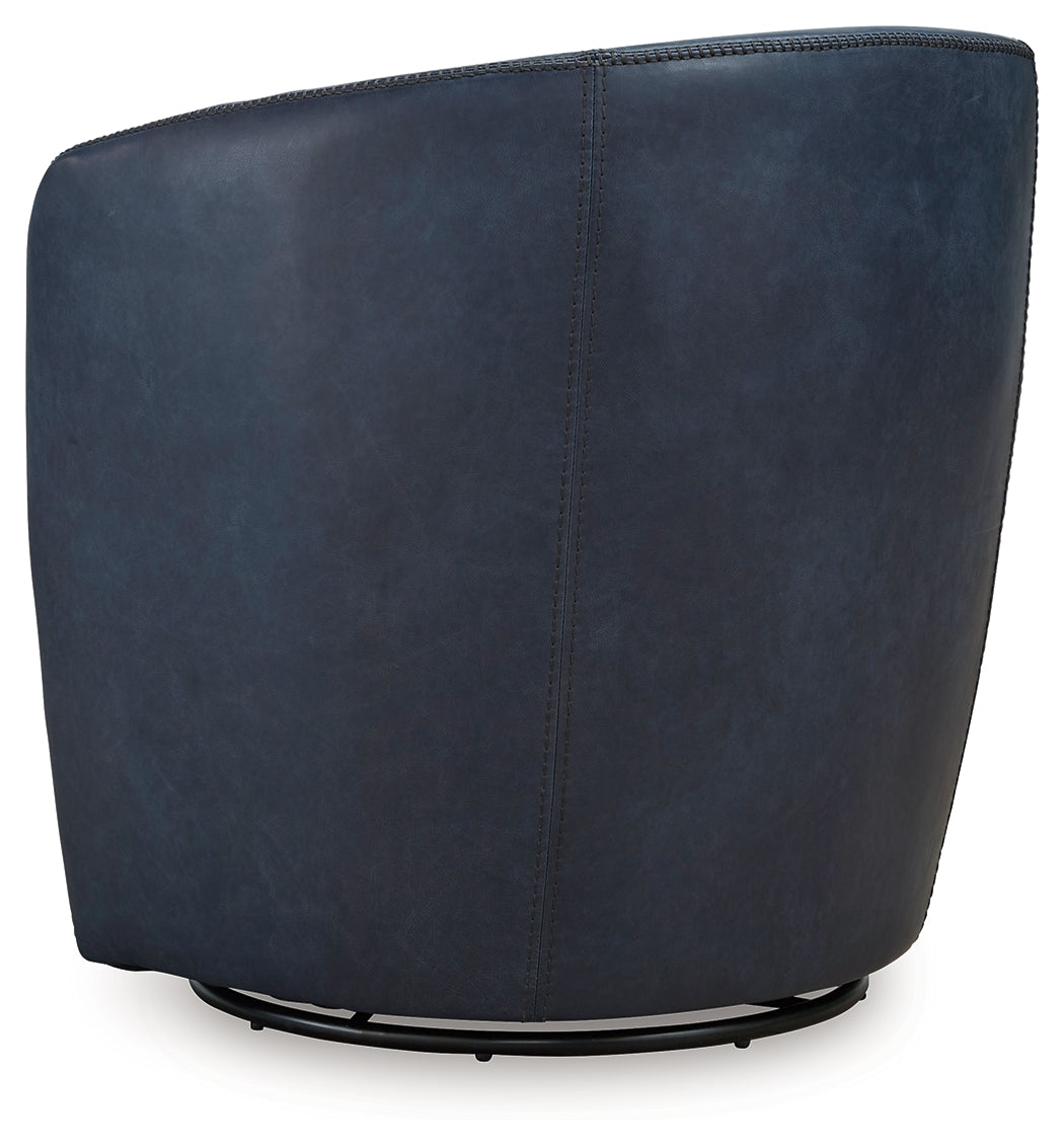 Kierreys Ocean swivel chair close-up leather swatch