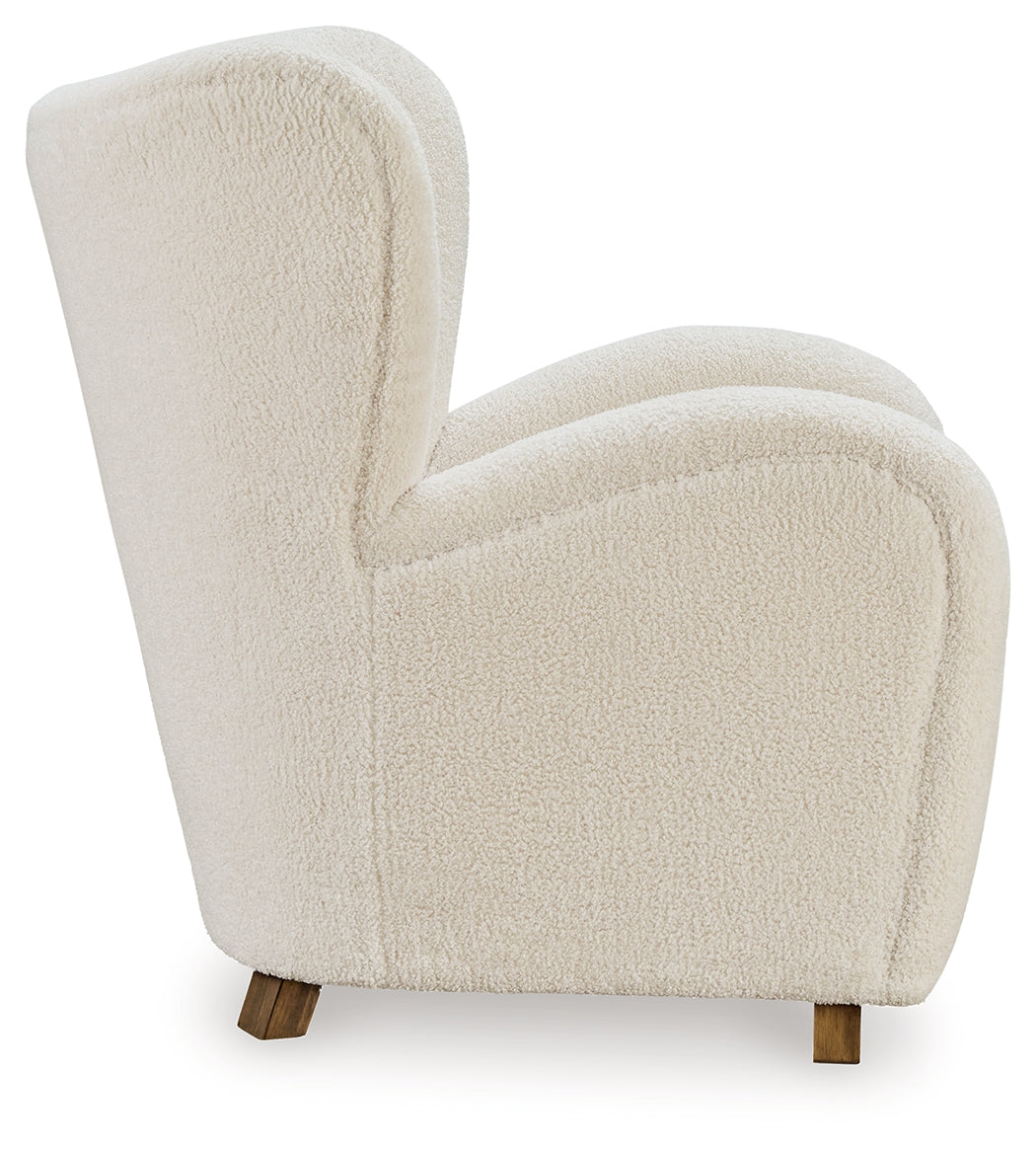 Larbell Ecru Accent Chair rear view