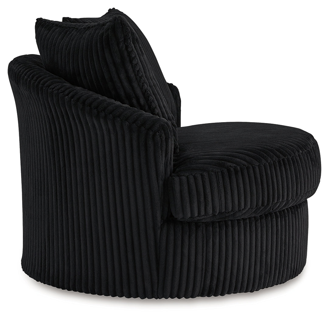 Gramwell Onyx Swivel Chair side profile