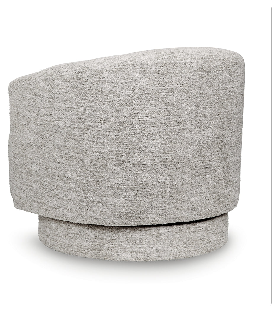 Wardsor stone fabric swivel accent chair detailed fabric swatch