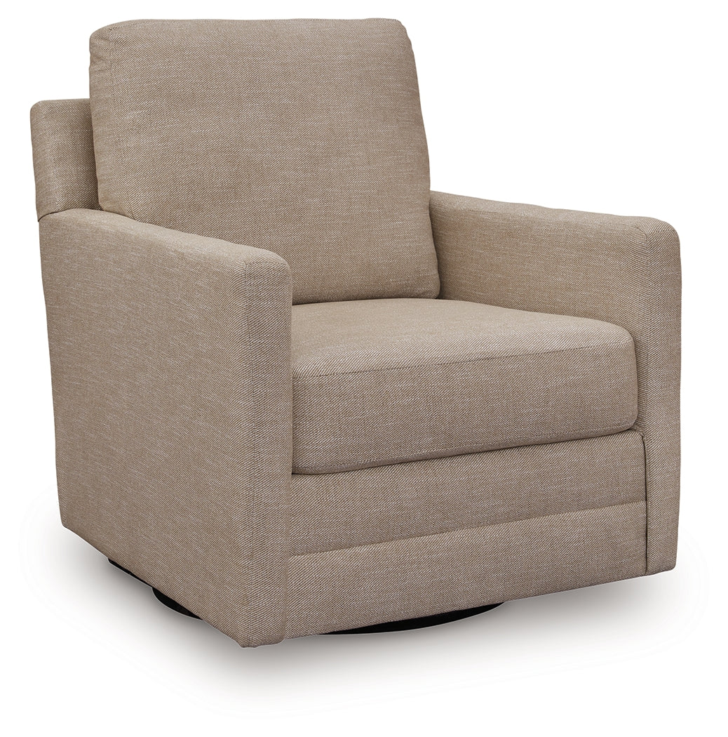 Freybourne swivel accent chair angled view