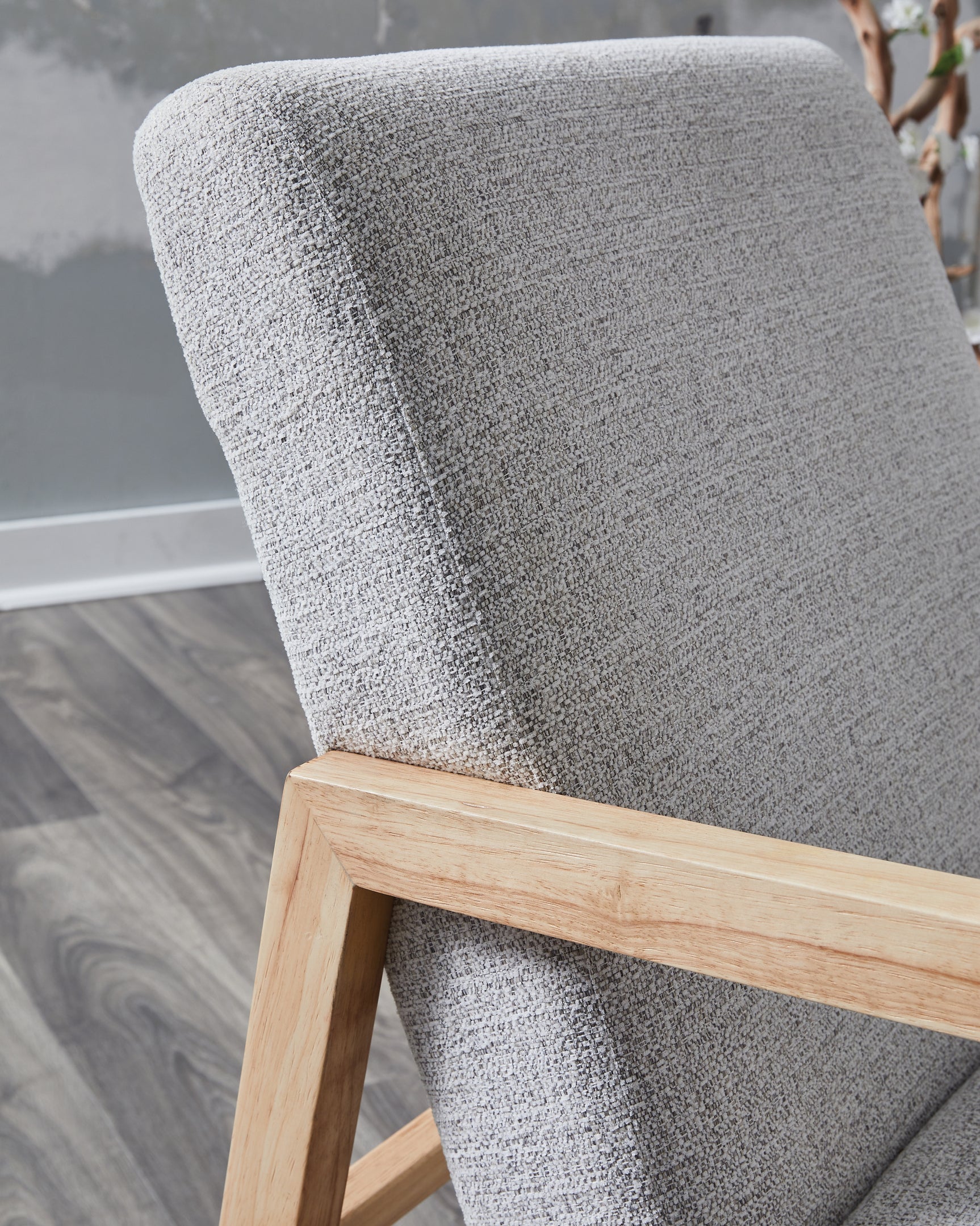 Wychworth Gray/Natural Accent Chair fabric swatch detail