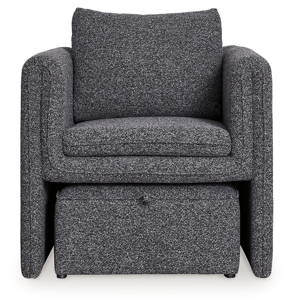 Vreni accent chair back view