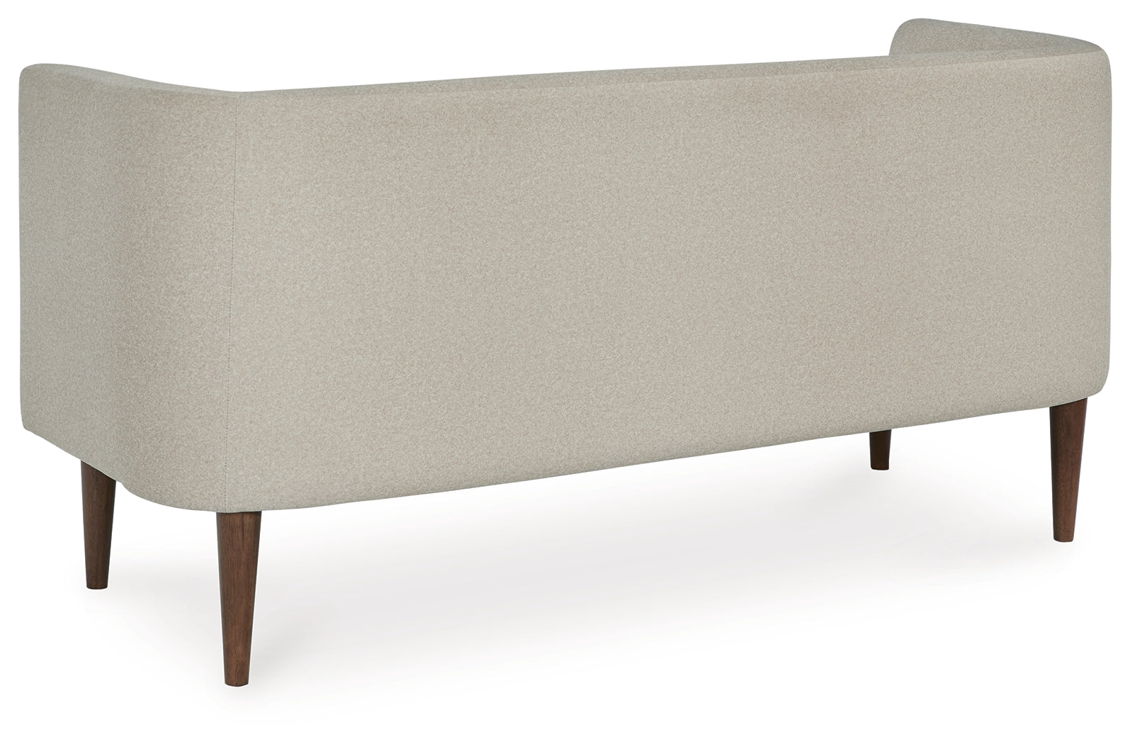 Wainner Beige Accent Bench back view