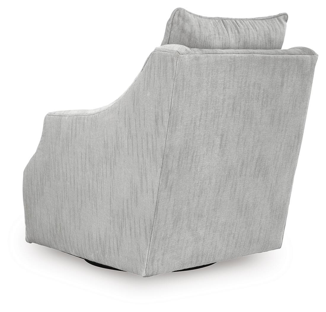 Gubbins Gray Swivel Accent Chair view 5