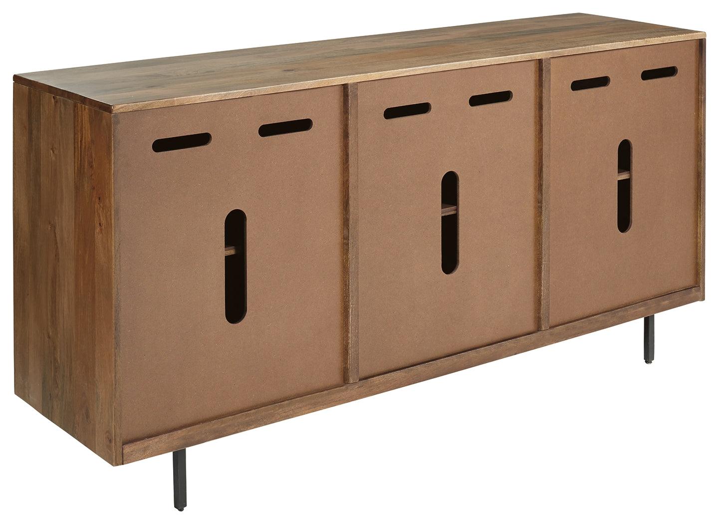 Kerrings Accent Cabinet close-up of drawer and knob detail