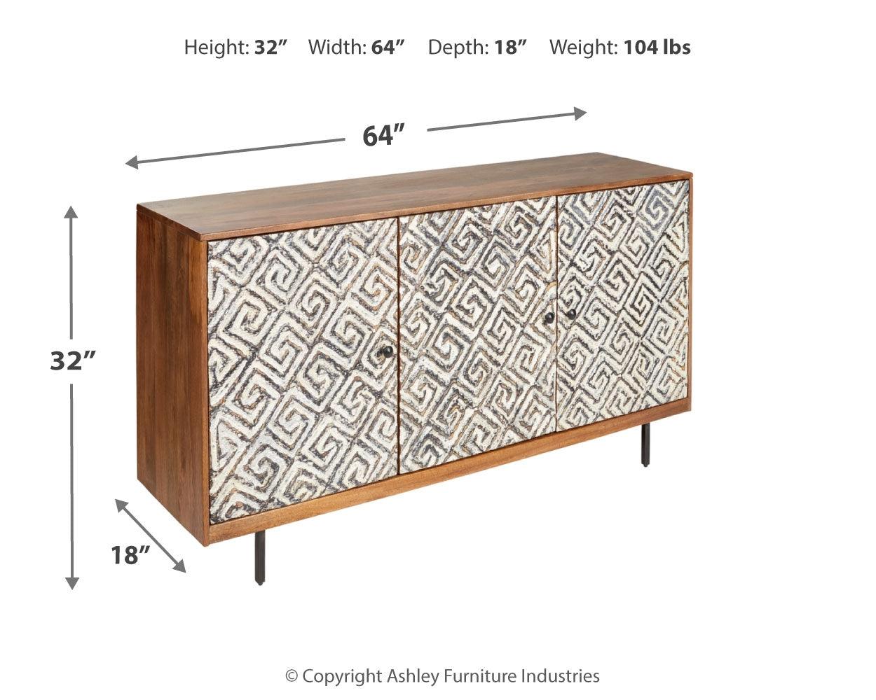 Kerrings Accent Cabinet top view showing surface finish