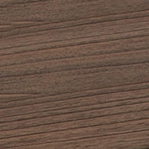 Close-up showing bronze-tone metal frame finish of Galtbury bookcase
